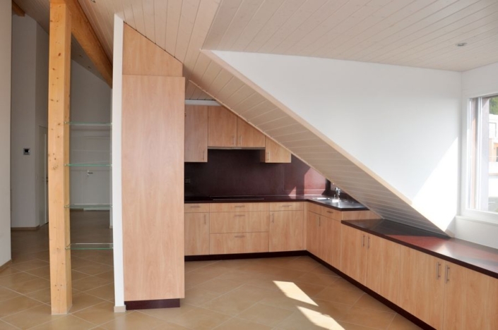 Cuisine Sur Mesure Toit Pente Menuiserie Suarato Lausanne